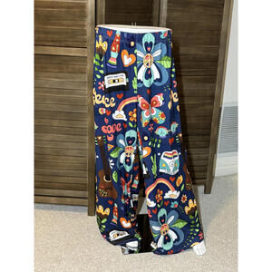 Colorful Peace and Love Plus-Size Pajama Pants
